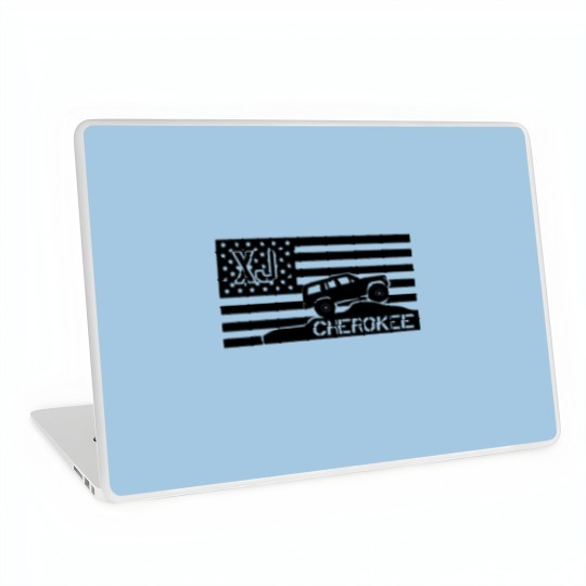 Discover Jeep Cherokee XJ American Flag Laptop Skins