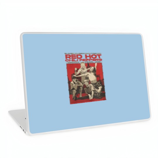 Discover Vintage RHCP Tour 1991 Laptop Skins, Red Hot Chili Peppers Rock Band 2023 Laptop Skins