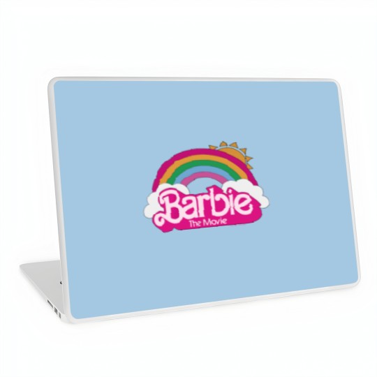 Discover Barbie The Movie - Rainbow Logo Laptop Skins