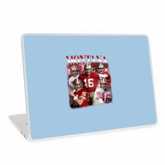 Discover Vintage Joe Montana Laptop Skin