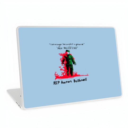 Discover Aaron Bushnell Laptop Skins, RIP Aaron Bushnell Laptop Skins