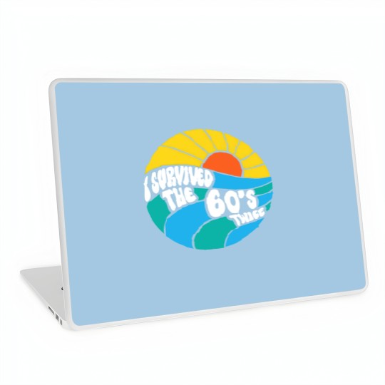 Discover I Survived The 60s Twice Sixties 70th 70s Year Old Birthday Laptop Skins