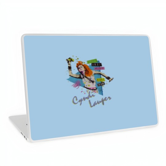 Discover Vintage Cyndi Lauper Girls Just Wanna Have Fun Laptop Skins 80S Music Laptop Skins