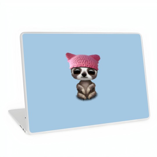 Discover Cute Baby Sloth Wearing Pussy Hat - Pussy Hat - Laptop Skins