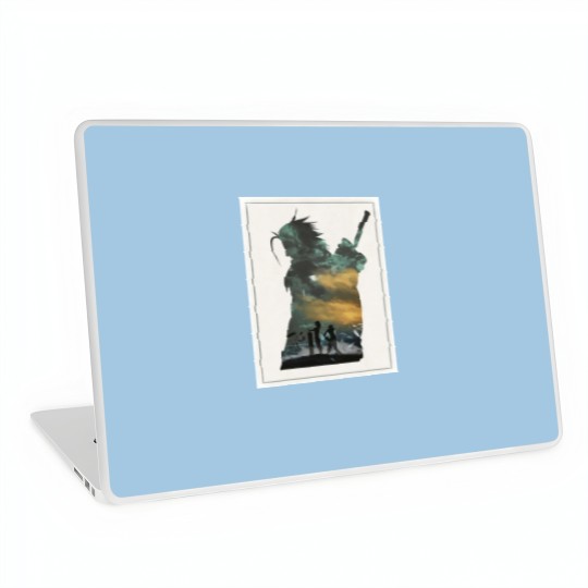 Discover Final Fantasy 7 VII Zack and Cloud Minimalist Art Laptop Skins