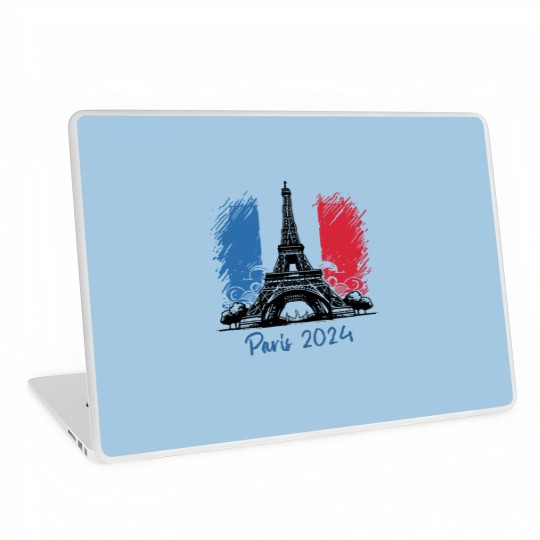 Discover Summer Games, 2024 Paris Olympics, France Laptop Skins