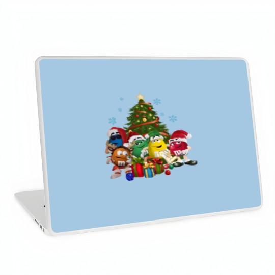 Discover Christmas M&M Candies Laptop Skin - Family Matching