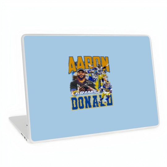 Discover Vintage 90s Graphic Style Aaron Donald Laptop Skins, Aaron Donald Vintage Laptop Skins, American Football Gift
