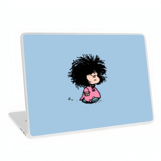 Discover Mafalda with newly-raised disheveled nightgown Quino argentina cartoon Laptop Skins