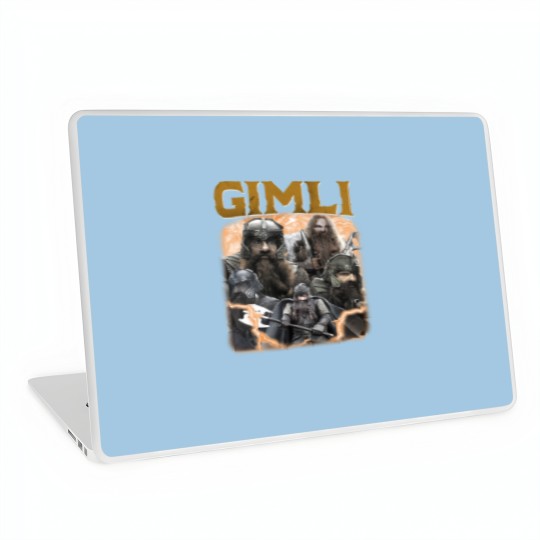 Discover LIMITED GIMLI Laptop Skins Crewneck Vintage 90s Grapic Laptop Skins Unisex GIMLI Laptop Skins