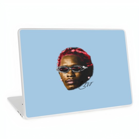 Discover YOUNG THUG Laptop Skins | Rap Laptop Skins Concert Merch Kanye Thugger Slime Season | White Red Rare Hip Hop Graphic Print |