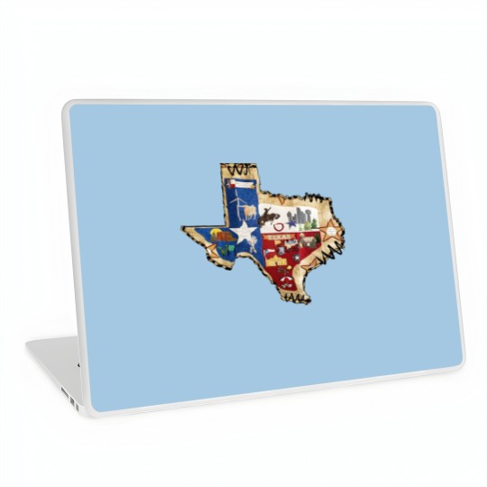 Discover Texas State Laptop Skins with City Designs