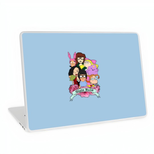 Discover Rule the Cool: 90's Girls Rule Cartoon Laptop Skins