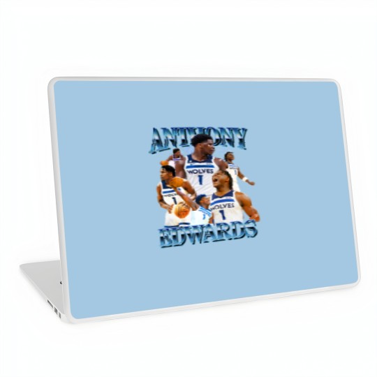 Discover Anthony Edwards 90s bootleg Laptop Skins Anthony Edwards