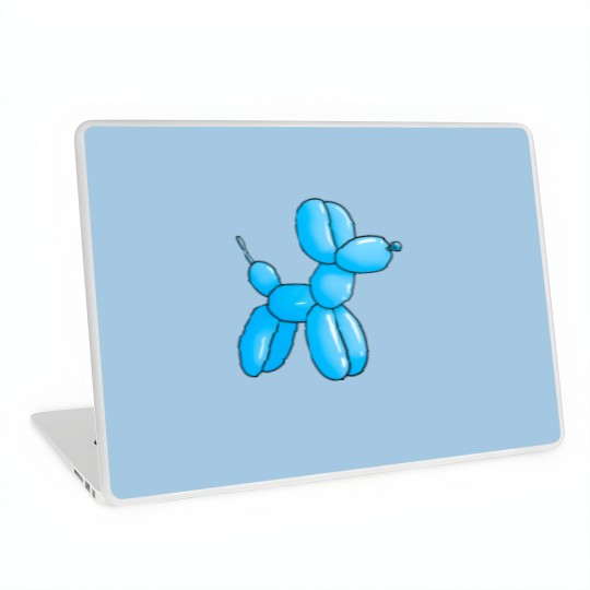Discover Blue Cartoon Ballon dog Laptop Skins