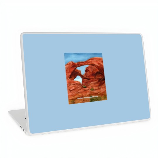 Discover Arches National Park Watercolor - Arches National Park - Laptop Skins