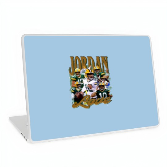 Discover Vintage 90s Graphic Style Jordan Love Laptop Skins, Jordan Love Vintage Laptop Skins, American Football Gift