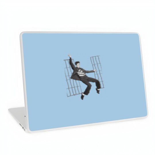Discover Elvis Presley Jailhouse Rock Laptop Skins Licensed Rock N Roll Music Laptop Skins White