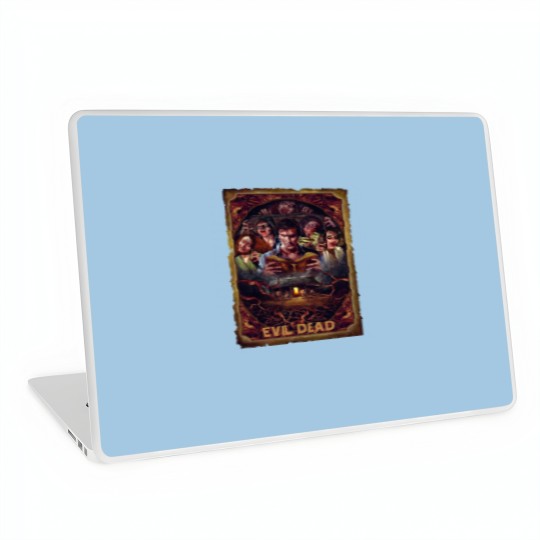Discover Movie Art, Evil Dead Necronomicon by Peter Panyis, Black Cotton Mens Laptop Skins