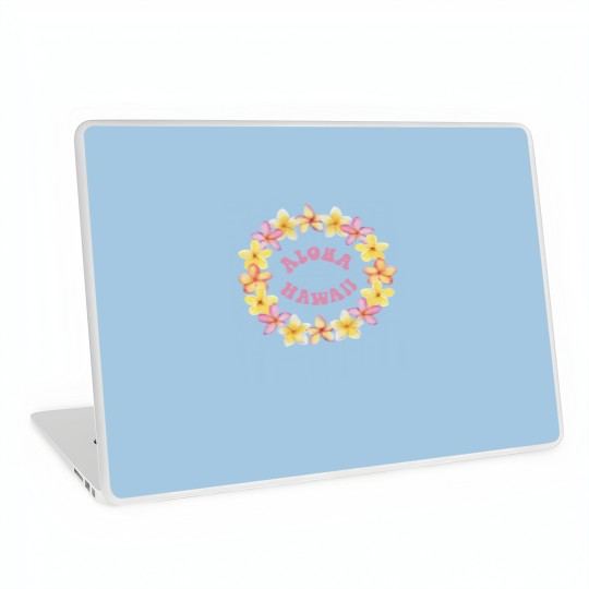 Discover Plumeria Lei Laptop Skins