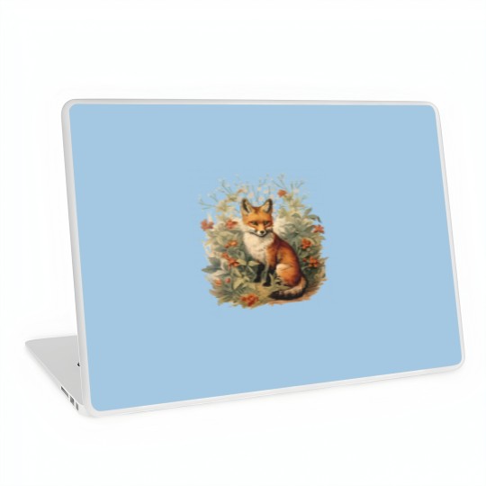Discover Fox Botanical Vintage Style Laptop Skin