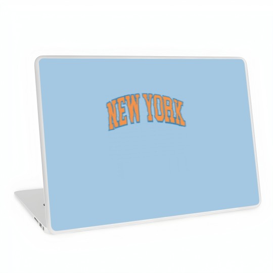 Discover Vintage New York Basketball Cropped Laptop Skins Knicks Laptop Skins