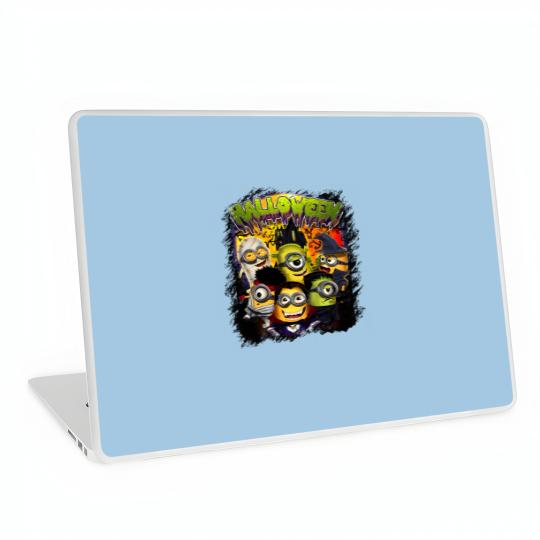Discover Minions Halloween Laptop Skins Unisex Jersey Short Sleeve Laptop Skins