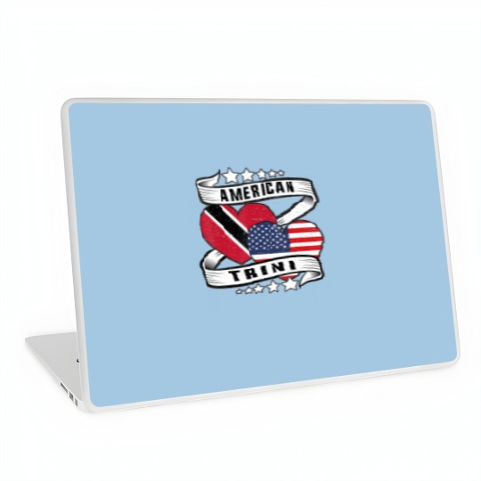 Discover trinidad american flag trini half trinidad and half american Laptop Skins