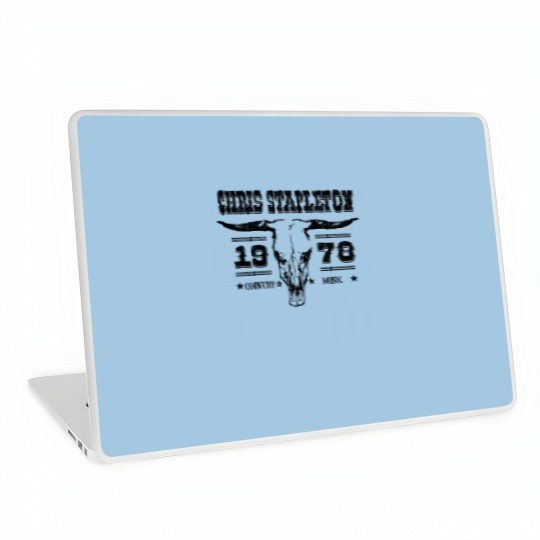 Discover Chris Stapleton ESTD 1978 Laptop Skins, Chris Stapleton Bullhead