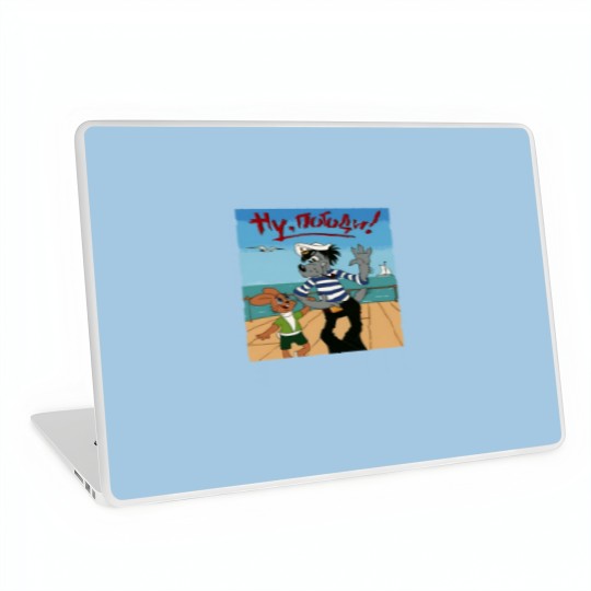 Discover Nu pogodi with the rabbit cartoon Laptop Skins