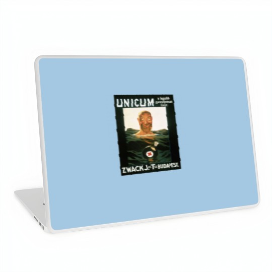 Discover Zwack Unicum drowning man Laptop Skins