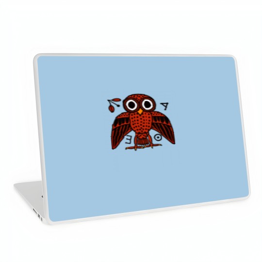 Discover Cute Athenian Owl from Ancient Greece Laptop Skins