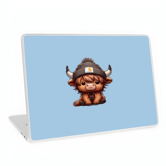 Discover Highland Cow Laptop Skins - Cute Cow Design