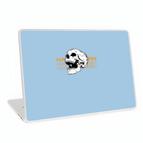 Discover Halloween Skull Laptop Skin for Festive Decor