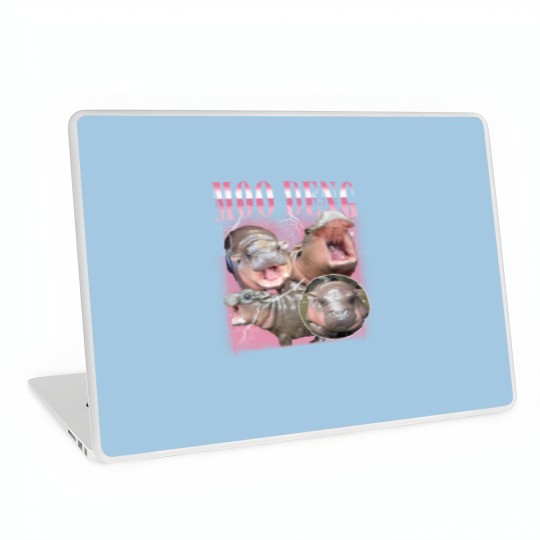 Discover Vintage Moo Deng Laptop Skin