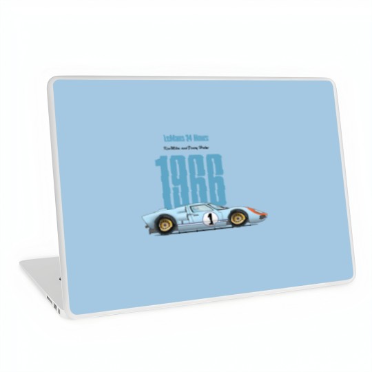 Discover GT40 Ken Miles 1966 Laptop Skins