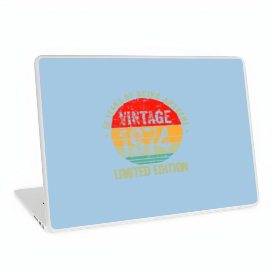 Discover Vintage 1974, 1974 vintage birthday, 50 birthday Laptop Skins