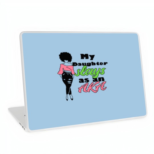 Discover AKA Sorority Daughter Paraphernalia Gift For Mom Laptop Skins