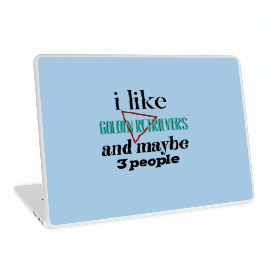Discover golden retrievers - Golden Retrievers - Laptop Skins