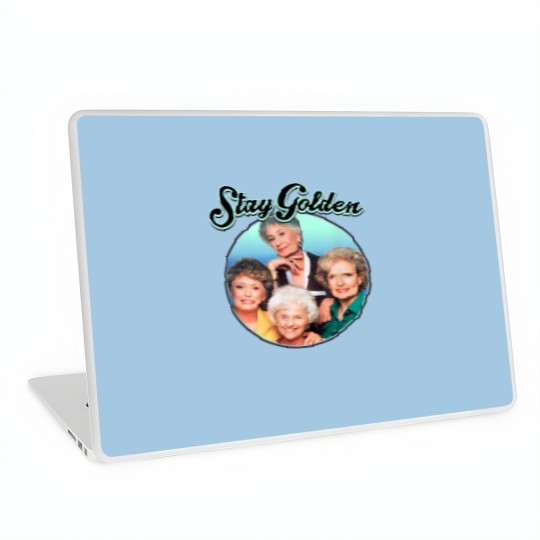 Discover Womens The Gol den Girls Stay Golden Four Mature Women TV Show 80s 90s Fans Gifts Laptop Skins