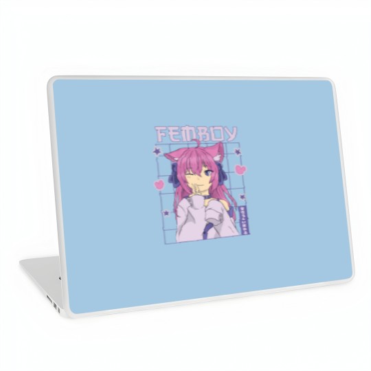 Discover Femboy Anime Cute Little Femboy Laptop Skins