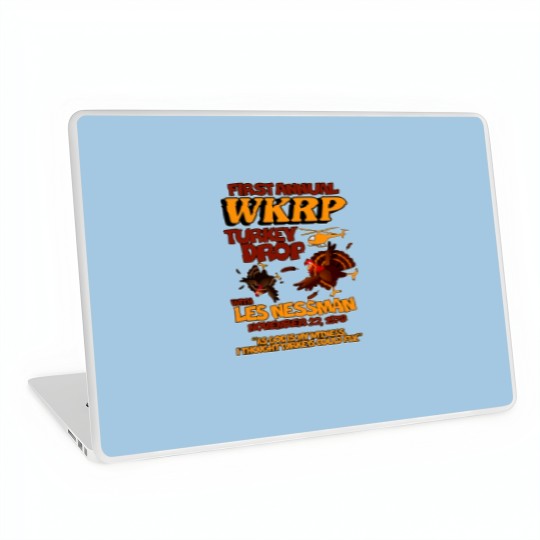 Discover Thanksgiving 1st Annual WKRP Turkey Drop Laptop Skins