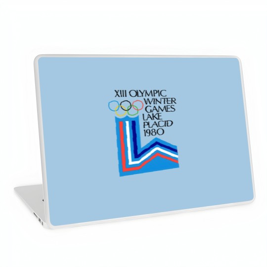 Discover Lake Placid 1980 Winter Olympics Men's Grey Laptop Skins Size S-5XL
