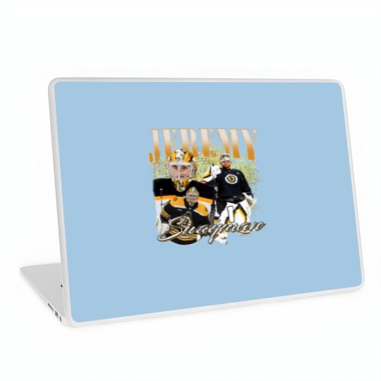 Discover Jeremy Swayman Laptop Skins Ice Hockey American Professional Hockey Championship Sport Merch Vintage Laptop Skins