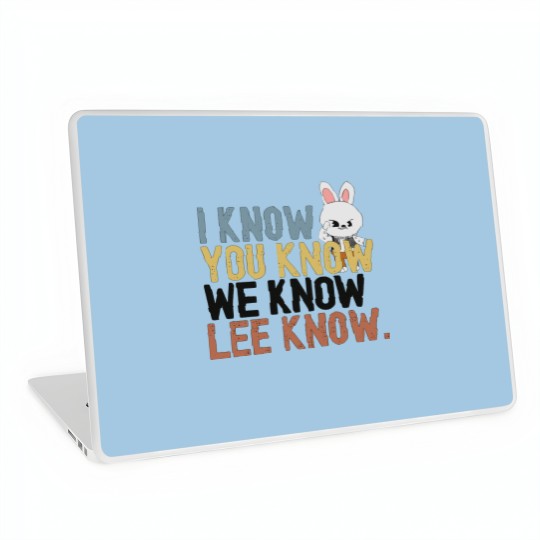 Discover Lee Know Stray Kids Funny Laptop Skin