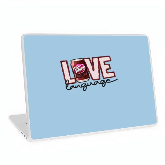 Discover Dr. Pepper Laptop Skins, Love Language Dr Pepper, Beverage Laptop Skins