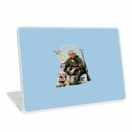 Discover trump hunting miller lite beer Laptop Skins