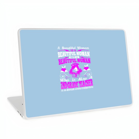 Discover Beautiful Woman 2nd Grade Teacher Lethal Laptop Skins