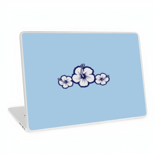 Discover Hawaiian Hibiscus Flowers - Surf & Sun Laptop Skins