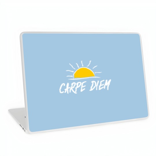 Discover carpe diem is latin and means: seize the day Laptop Skins